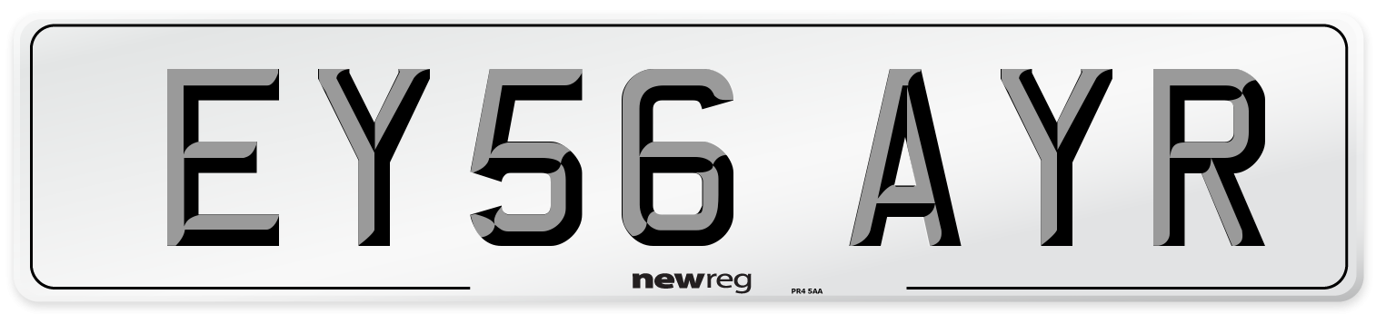 EY56 AYR Number Plate from New Reg